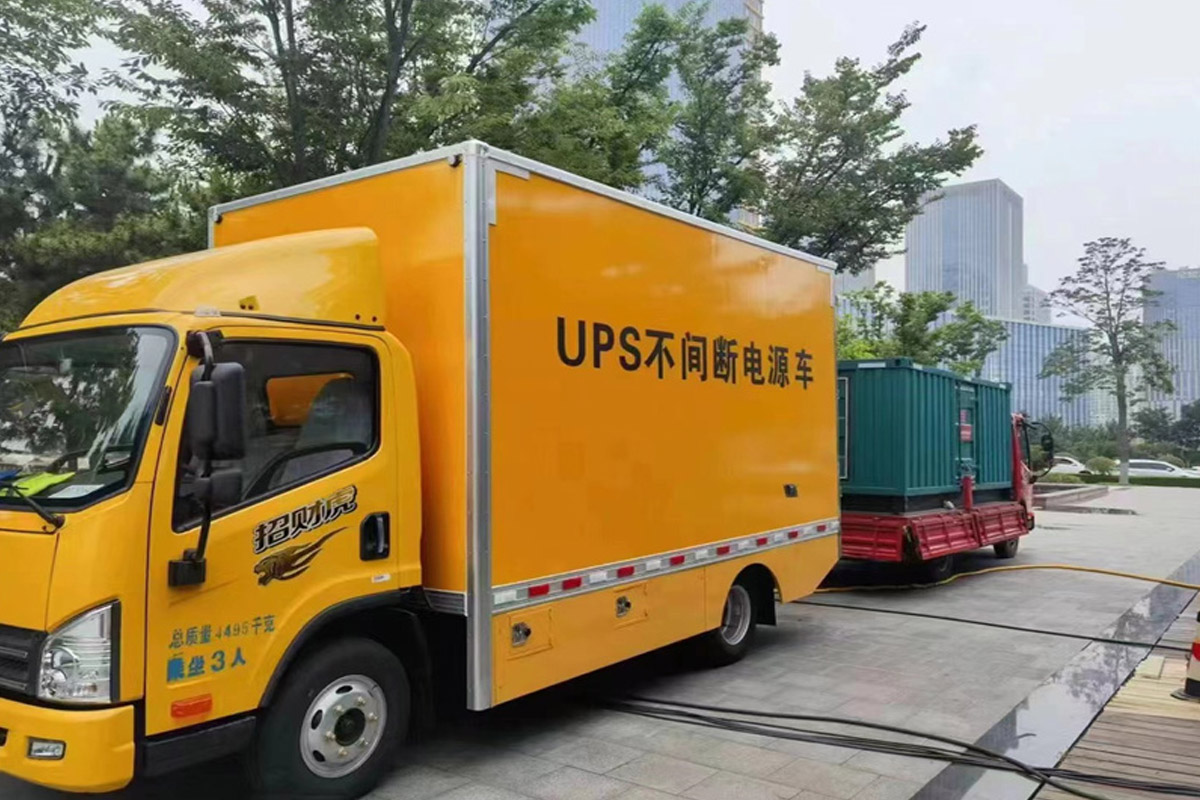 长武发电机租赁施工现场