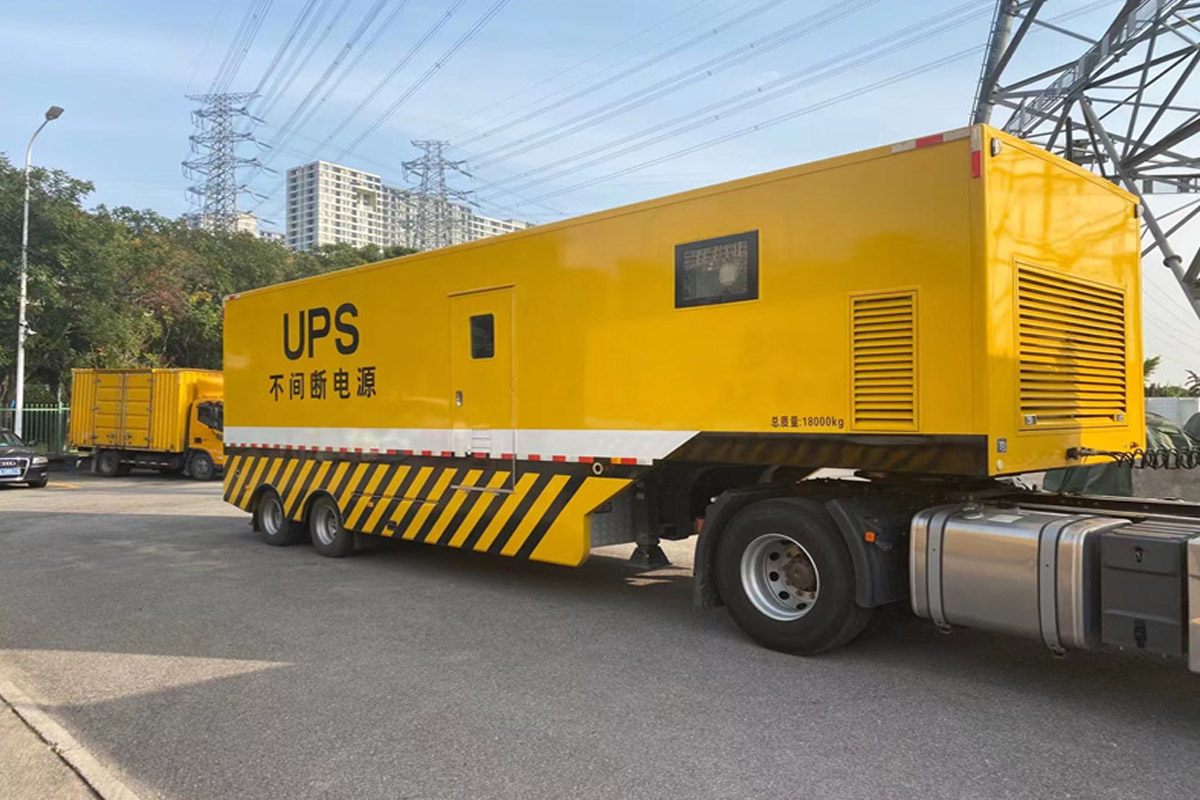 长武发电机租赁施工现场